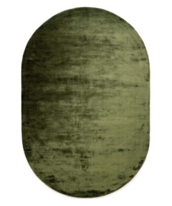 Oval viscose rug - Pearl green - overzicht