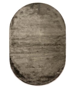 Oval viscose rug - Pearl olive green - overzicht