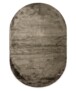 Oval viscose rug - Pearl olive green - overzicht, thumbnail