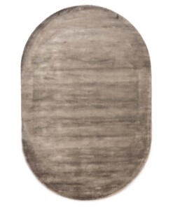 Oval viscose rug - Pearl silver - overzicht