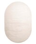 Oval viscose rug - Pearl white - overzicht, thumbnail