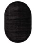 Oval viscose rug - Pearl black - overzicht, thumbnail
