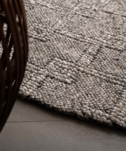 Round outdoor rug - Var grey