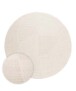Round Scandinavian rug - Contour Circle cream - overzicht, thumbnail