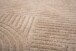 Square Scandinavian rug - Contour Bend beige - close up, thumbnail