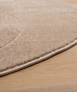 Round Scandinavian rug - Contour Circle beige - close up, thumbnail Round Scandinavian rug - Contour Circle beige - close up, thumbnail