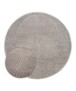 Round Scandinavian rug - Contour Circle grey - overzicht, thumbnail