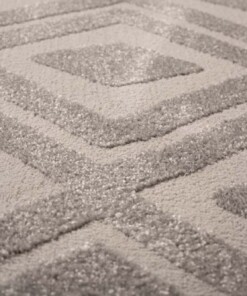 Scandinavian Rug - Contour Diamond Grey - close up, thumbnail