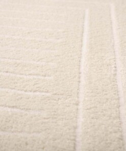 Scandinavian Rug - Contour Edge Cream - close up, thumbnail