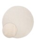 Round Scandinavian Rug - Contour Edge Cream - overzicht, thumbnail