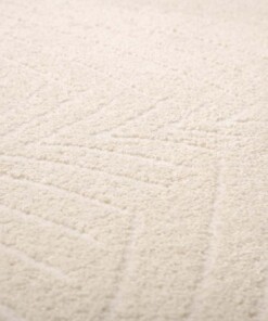Scandinavian rug - Contour Leaf cream - close up