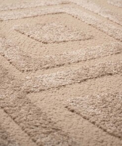 Scandinavian Rug - Contour Diamond Beige - close up, thumbnail