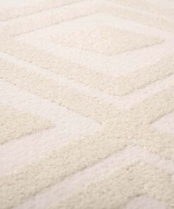 Scandinavian rug - Contour Diamond cream - close up, thumbnail