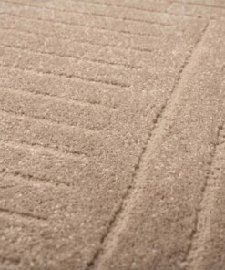 Scandinavian rug - Contour Edge beige - close up, thumbnail