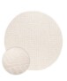 Round Scandinavian rug - Contour Gem cream - overzicht, thumbnail