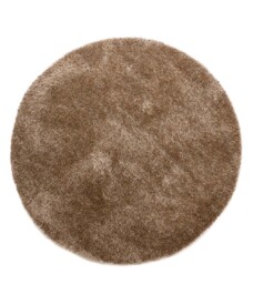 Round Thick Velvet Rug - Posh Beige - overzicht, thumbnail