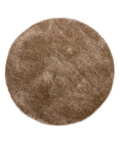Round Thick Velvet Rug - Posh Beige - overzicht, thumbnail
