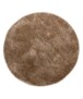 Round Thick Velvet Rug - Posh Beige - overzicht, thumbnail