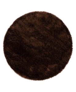 Round velvet rug - Posh dark brown - overzicht