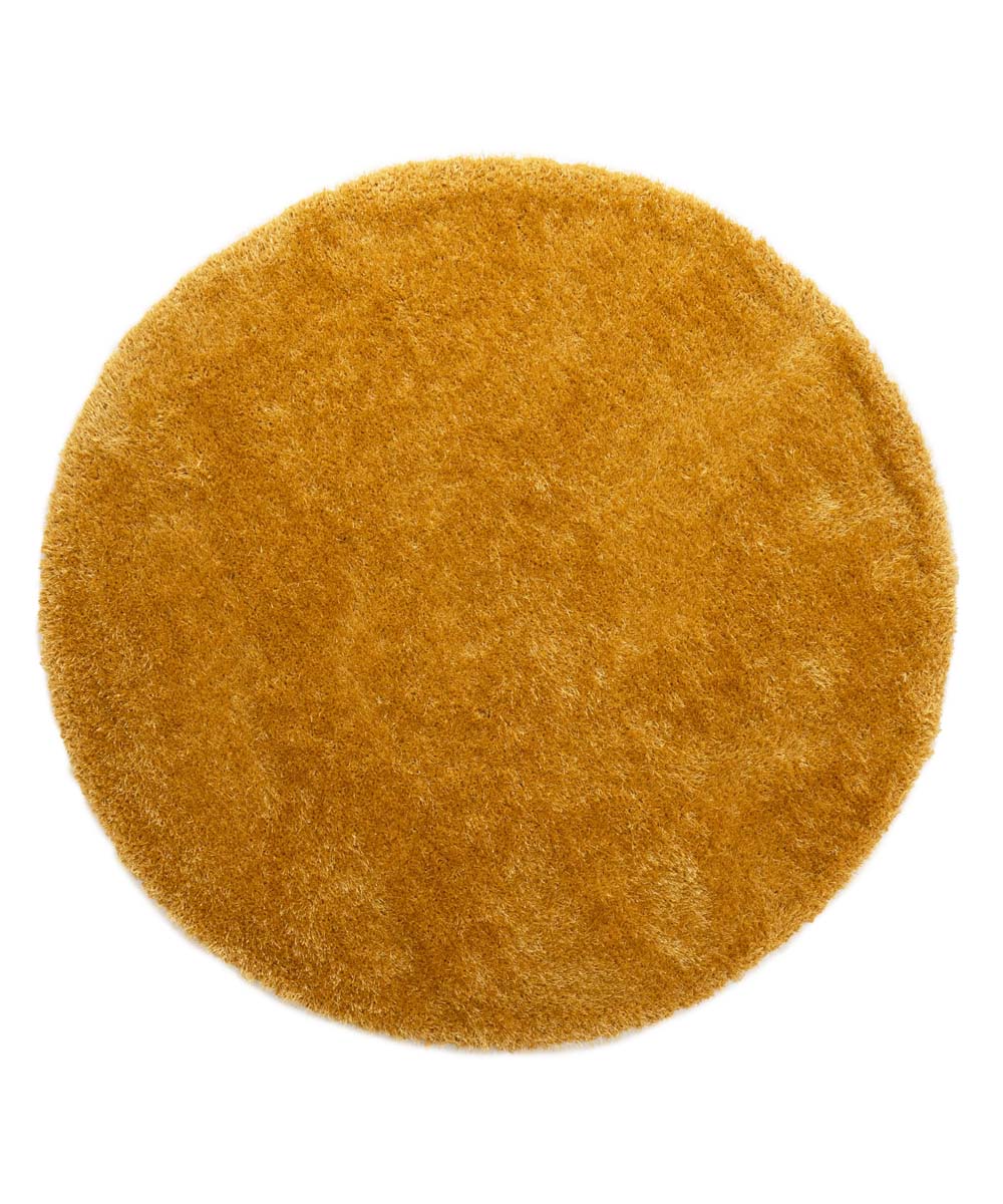 Round velvet rug - Posh gold - overzicht Round velvet rug - Posh gold - overzicht