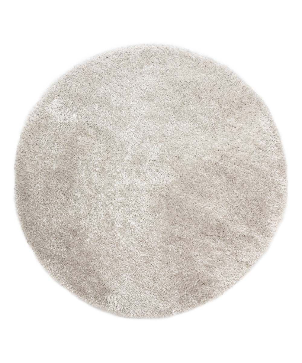 Round velvet rug - Posh light silver - overzicht Round velvet rug - Posh light silver - overzicht