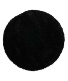 Round velvet rug - Posh black - overzicht, thumbnail