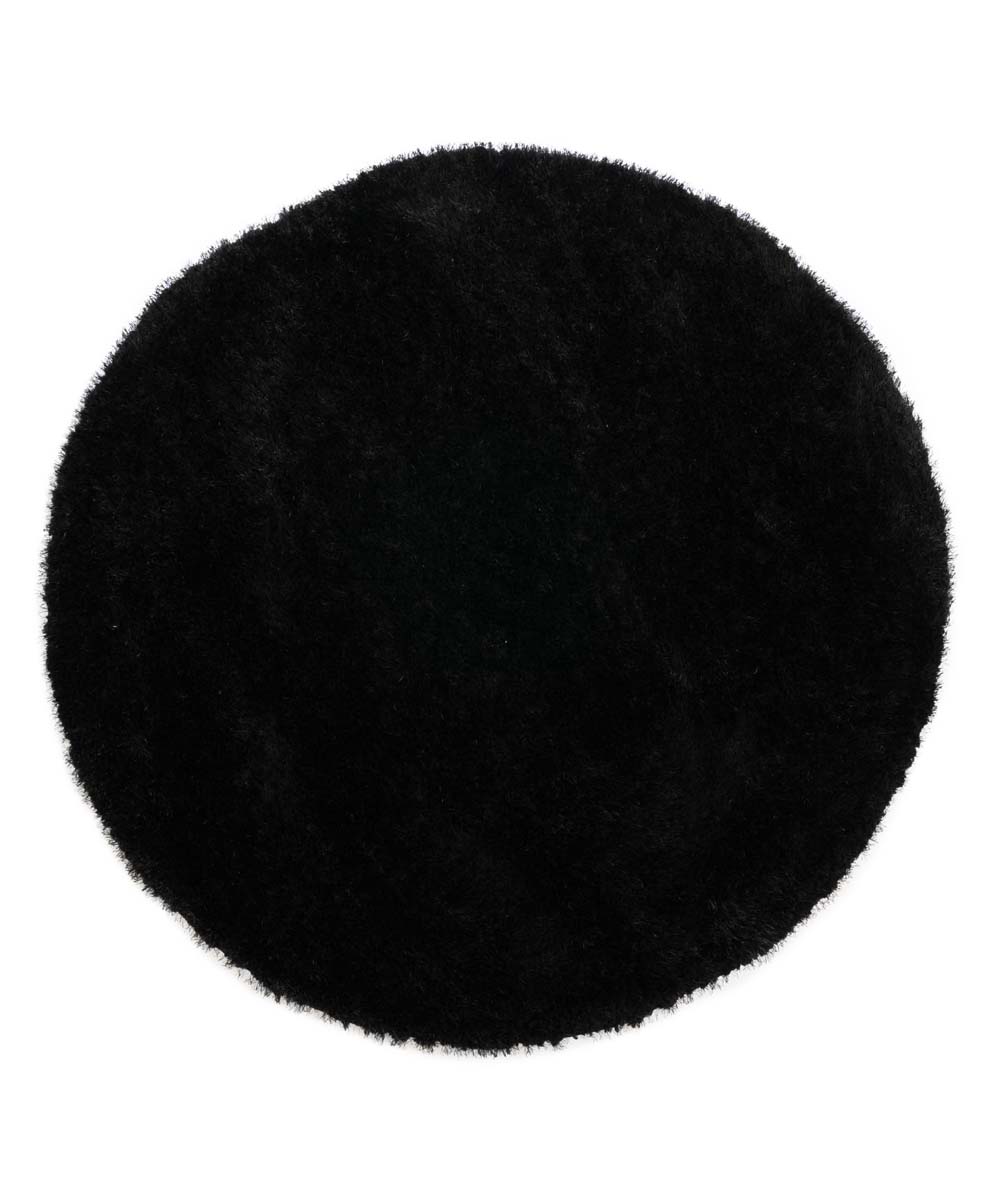 Round velvet rug - Posh black - overzicht Round velvet rug - Posh black - overzicht