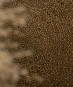 Round jute rug​ - Pure olive green