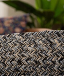 Round cotton rug - Joy blue