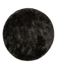 Round shaggy rug​ - Meadow anthracite - overzicht, thumbnail