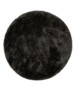 Round shaggy rug​ - Meadow anthracite - overzicht, thumbnail