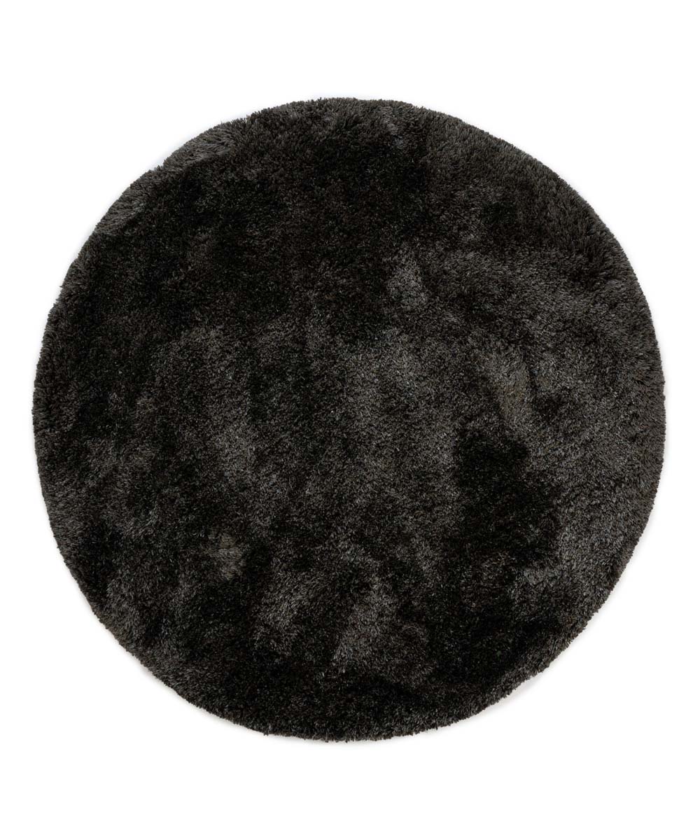 Round shaggy rug - Meadow anthracite - overzicht Round shaggy rug - Meadow anthracite - overzicht