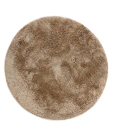 Round shaggy rug​ - Meadow beige - overzicht, thumbnail