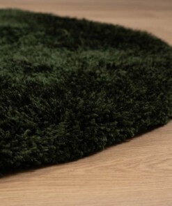 Round shaggy rug - Meadow jade - close up, thumbnail Round shaggy rug - Meadow jade - close up, thumbnail