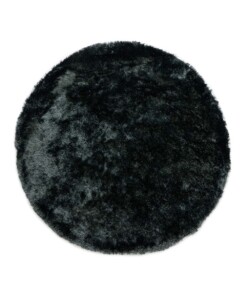 Round shaggy rug​ - Spark blue - overzicht