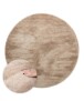 Round velvet rug - Flair beige - overzicht, thumbnail