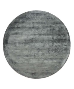 Round viscose rug - Glamour blue - overzicht, thumbnail