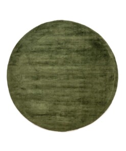 Round viscose rug - Glamour green - overzicht, thumbnail