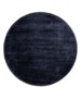 Round viscose rug - Glamour navy blue - overzicht, thumbnail