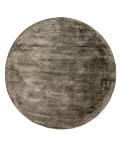 Round viscose rug - Glamour olive green - overzicht, thumbnail