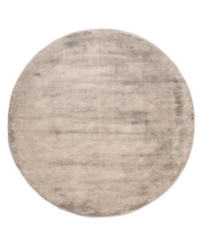 Round viscose rug - Glamour silver - overzicht, thumbnail