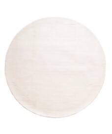 Round viscose rug - Glamour white - overzicht, thumbnail