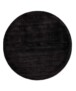 Round viscose rug - Glamour black - overzicht, thumbnail