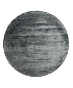 Round viscose rug - Pearl blue - overzicht, thumbnail