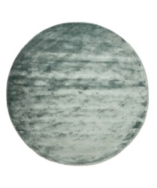 Round viscose rug - Pearl azure blue - overzicht, thumbnail