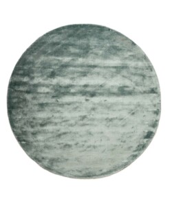 Round viscose rug - Pearl azure blue - overzicht