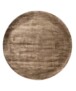 Round viscose rug - Pearl brown - overzicht, thumbnail