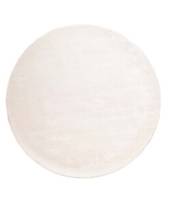 Round viscose rug - Pearl white - overzicht, thumbnail
