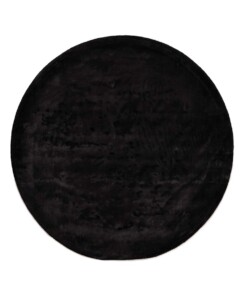 Round viscose rug - Pearl black - overzicht