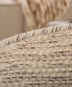 Round wool rug - Ulstein white/grey
